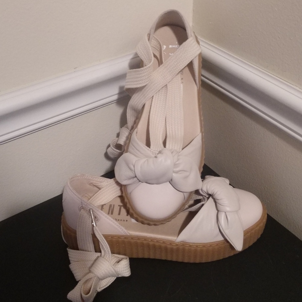 🛑Sold Rihanna Fenty Leather Tie Up, Sz 7, NWT - Picture 8 of 8